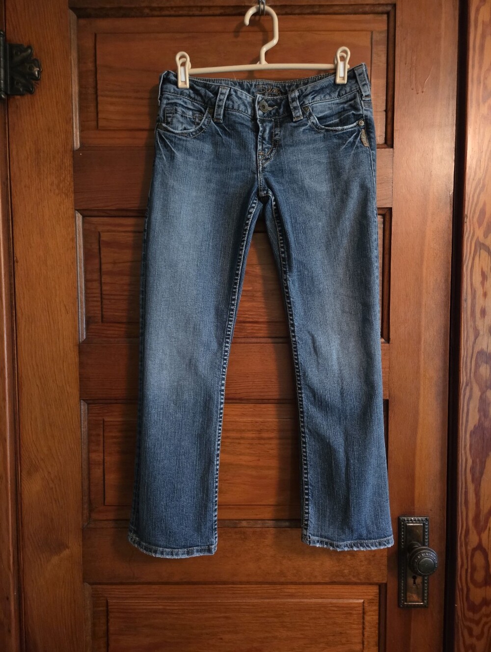 Women's Silver Santorini Cropped Jeans Size 27